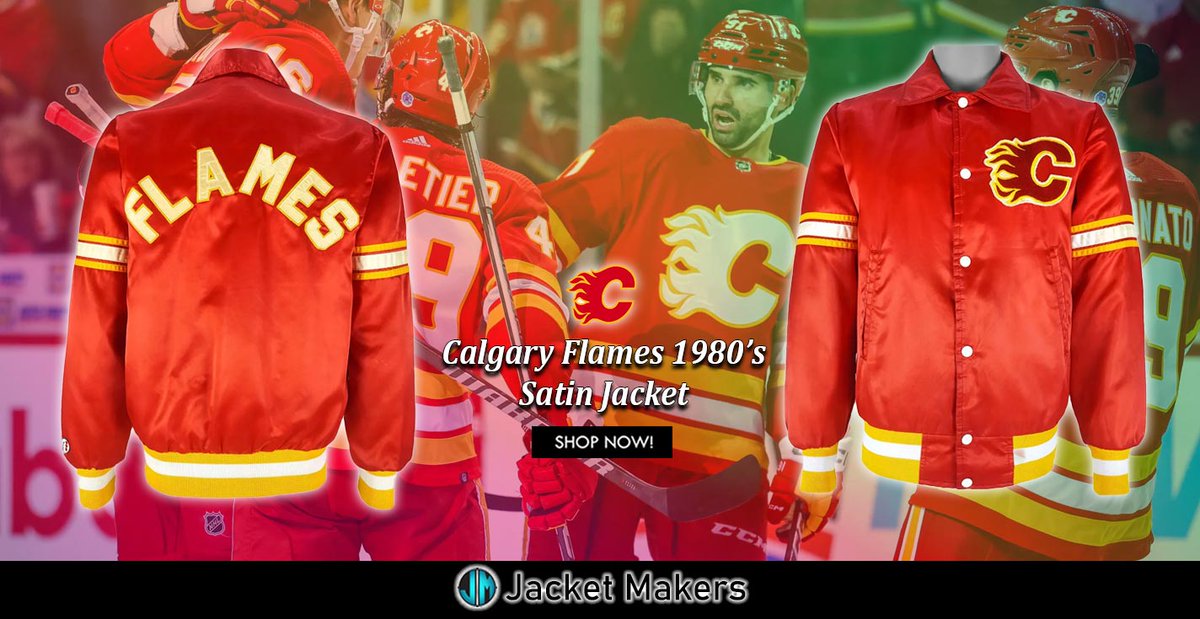 #1980s Full-Snap #CalgaryFlames Satin #Red Jacket.
jacketmakers.com/product/1980s-…
#Mens #Women #OOTD #Style #Fashion #Outfits #Costume #Cosplay #Gift #Jacket #NHL #Flames #MakingHistory #CofRed #VintageStyle #FlamesNation #FlamesPride #beauty #trendy #cosplayer #summer #sale #ShopNow