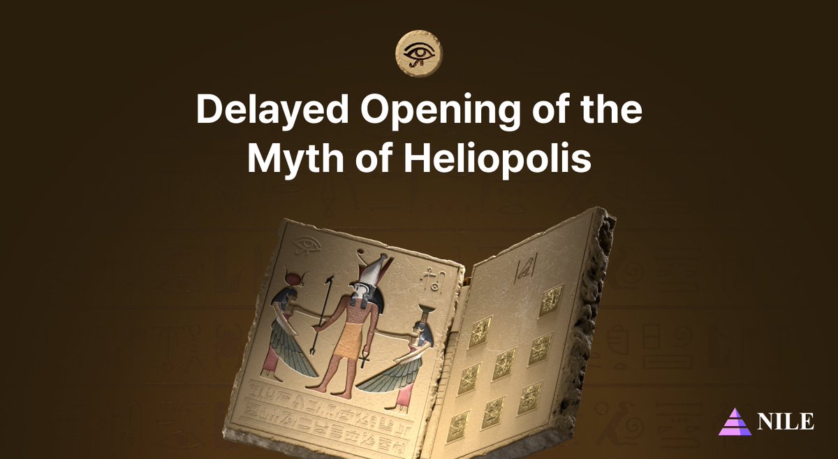 📢 Rescheduled debut of 'Myth of Heliopolis' for a refined experience 🧐 Stay tuned for the exclusive 'Binder Collection' 🗓️ Details to follow soon Timeless legends await in City of #NILE 🔗 wemix.com/communication/…