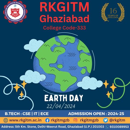 rkgitm's tweet photo. Happy Earth Day 📷
Visit our website: https://t.co/ng33MAJcZG
Admissions now open: https://t.co/5xNRH1hD2o in CSE/IT/ECE 2024-25
Apply now: https://t.co/xJnKGEyFAu
Contact us 📷9310089953 https://t.co/gjBMD41mR9