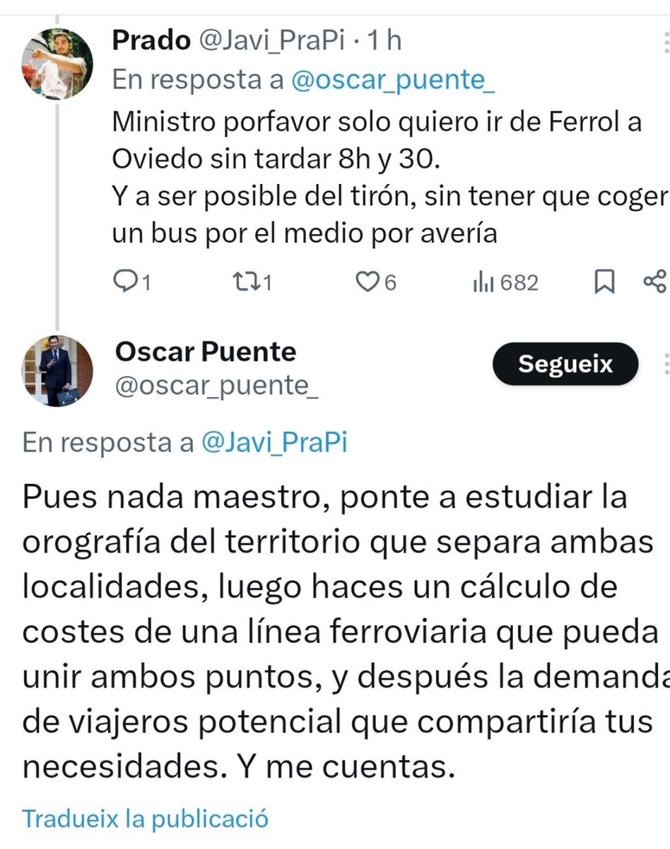 Nuestro Ministro de Transporte: Pasen y vean