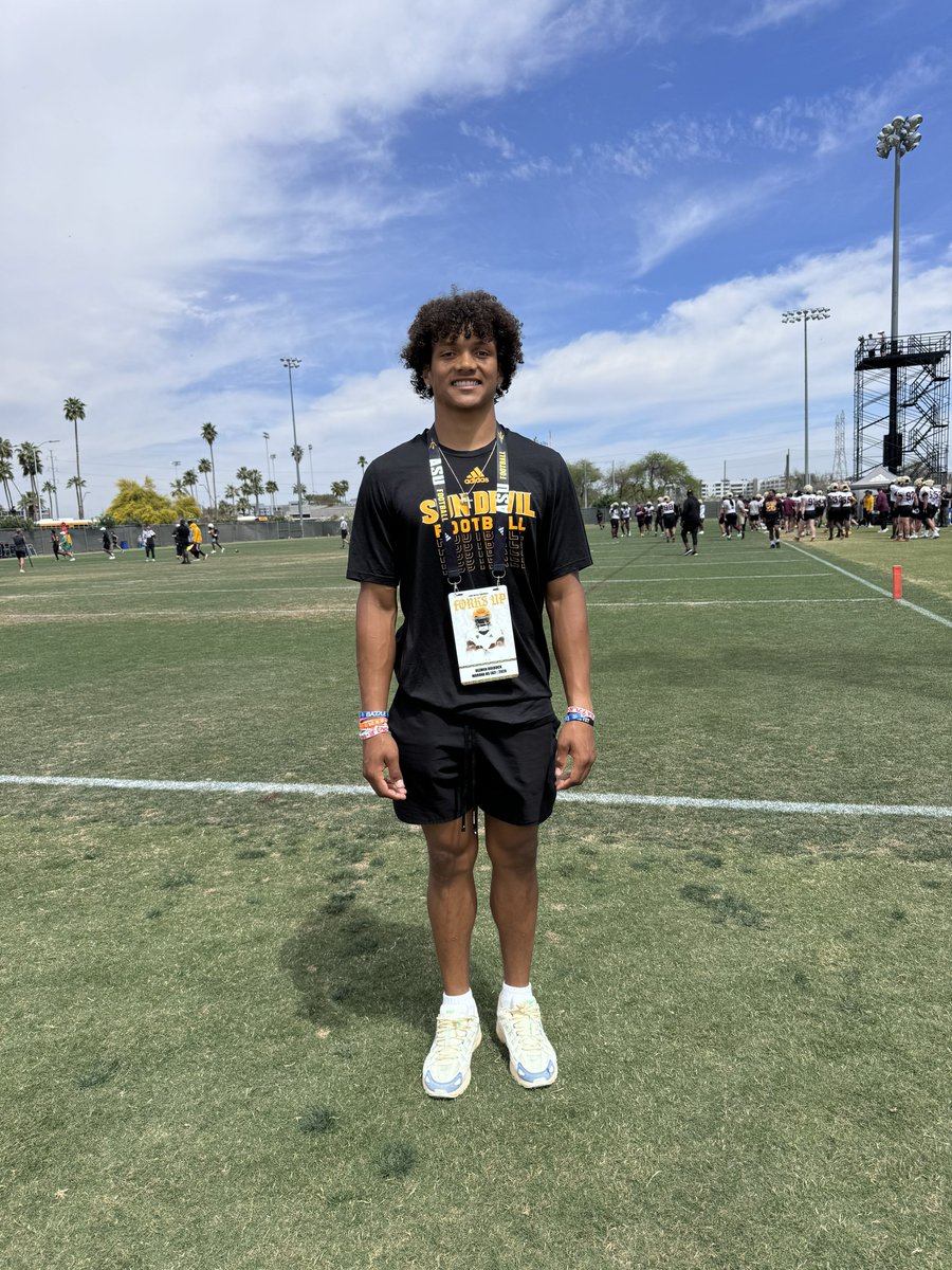 ASU Spring Practice Last week some of AZs top talent showed up by the bus loads!! Dezmen Roebuck the sure handed Marana WR pulled up, and talked to me about the new WR coach Hines Ward, and left me with this.. “I think it’s great! I’d love to learn the game from him.”