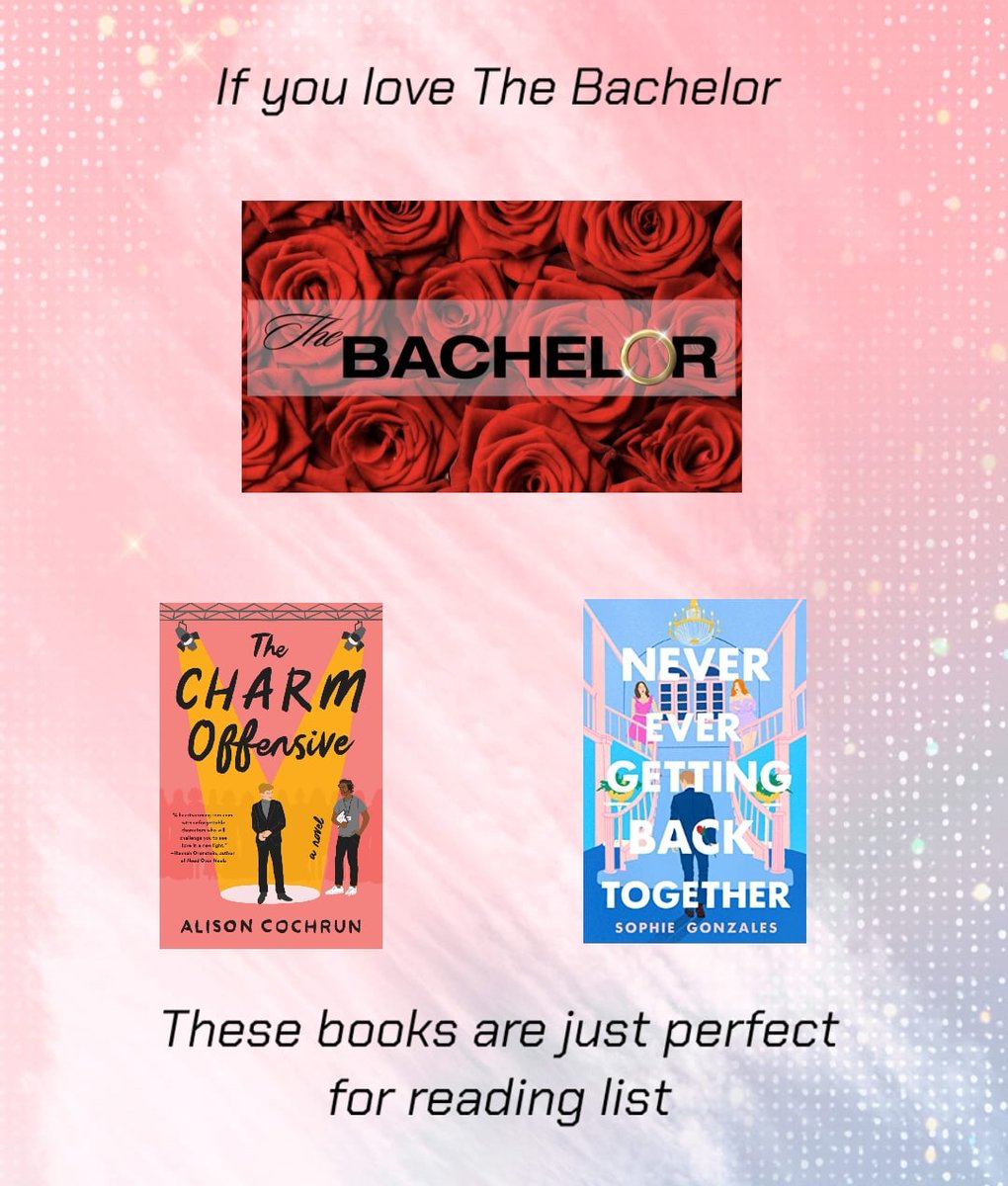 Book Recommendations 😍💚✨

#bookfest #booktwt #books #BookRecommendations #bookreading #novels #thebachelor #bookstoread #booktok #booksandme #booksforever #bestbooks #RomanceReaders #iloveromance #mmromance #queerlove #datingshow