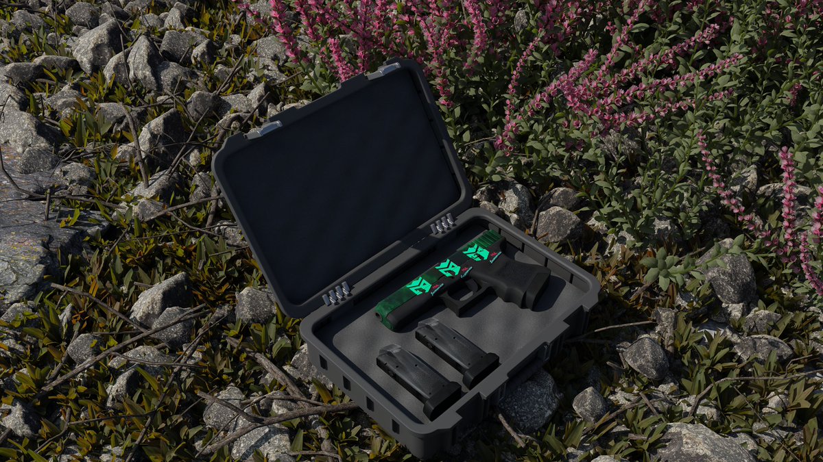 _mon_69's tweet image. completely forgor to post this but very chill render of my gamma doppler. 
render by @MetaYaes and glock from @NotDoritosChip 🙏🏼