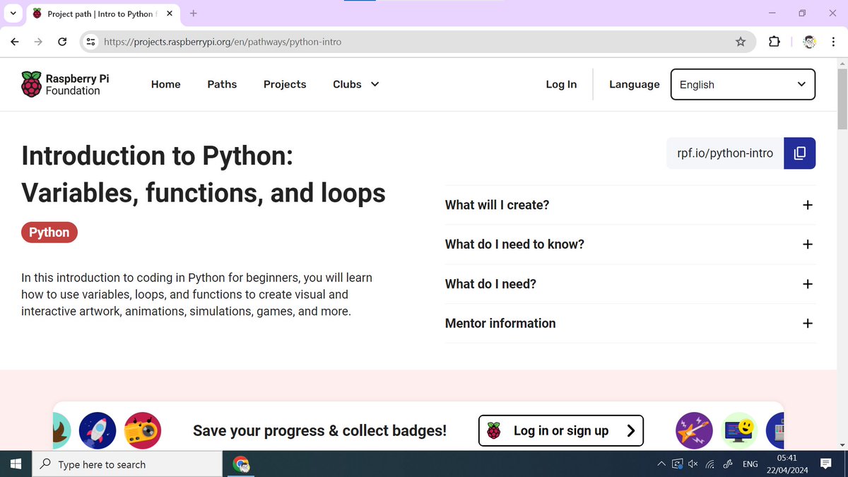 This @RaspberryPi_org is an absolutely brilliant way of introducing Python programming to Year 8 students as well as revision material for those who are less than a month away from AQA Paper 1 and need a confidence boost. #teacher5oclockclub #GetUpGetGoing projects.raspberrypi.org/en/pathways/py…