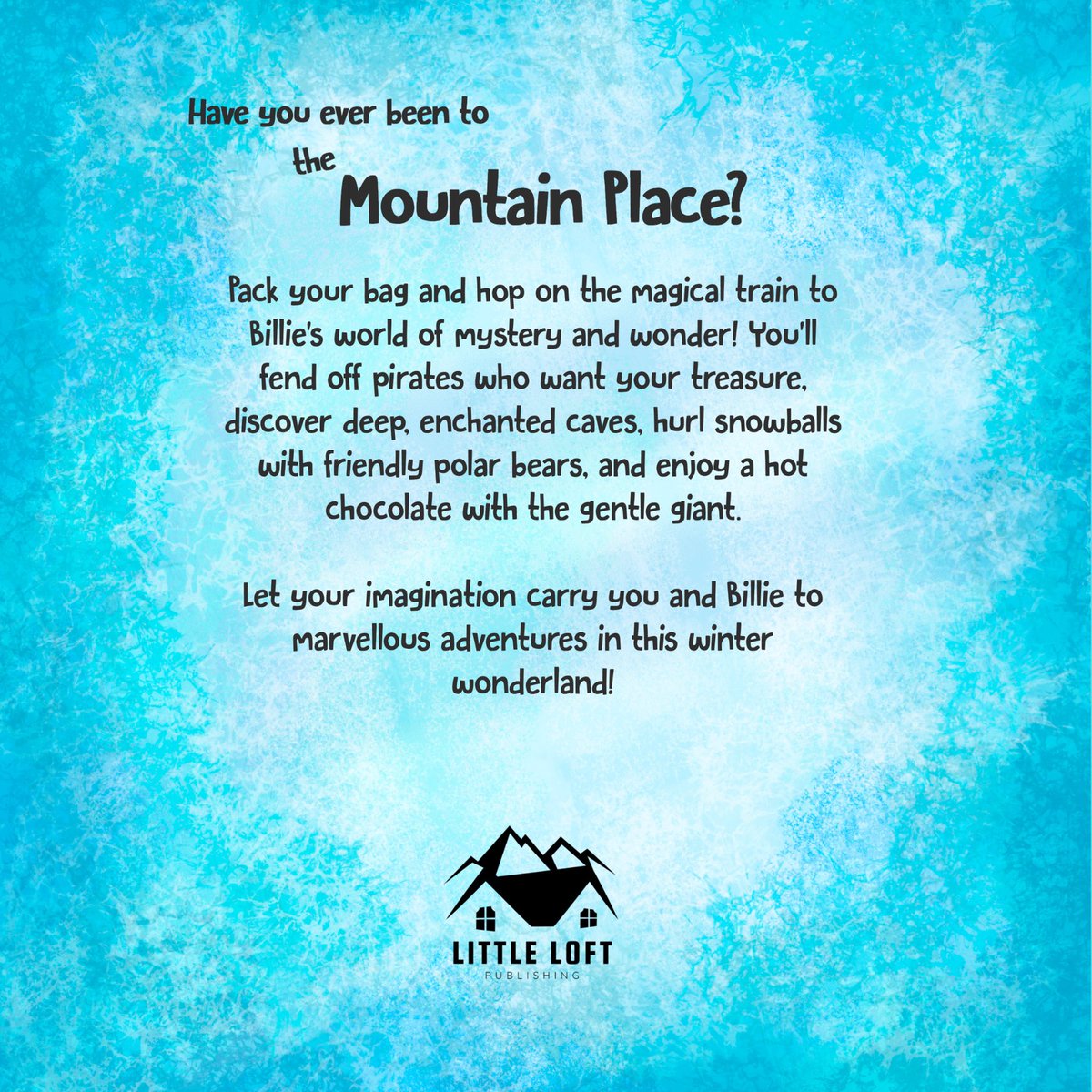 Have you ever been to the Mountain Place? My new children’s book ‘Billie and the Mountain Place’ will be available for purchase on April 30th through our website.

All info can be found via our website:

billieandthemountainplace.com

#childrensbook #author #illustrator #adventure