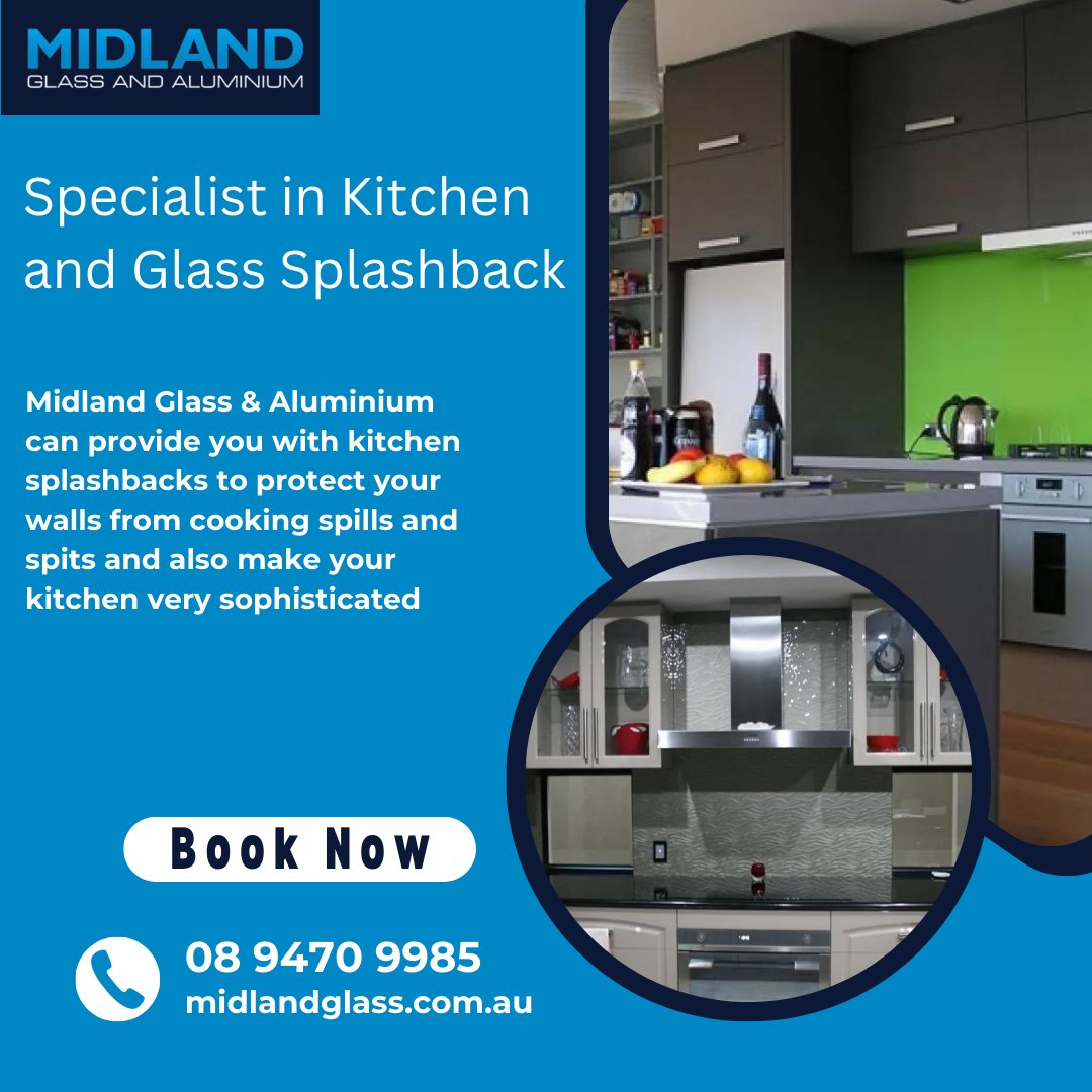 Midland Glass & Aluminium provides the services that best suits your needs, and enjoy your beautifully designed kitchen splashback!

For more information, visit their website or you can contact us on 08 9470 9985 for more information.