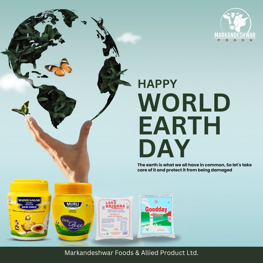 MarkandeshwarF's tweet photo. 🌍 Embrace the Green, Live Clean! 🌿 Today, on World Earth Day, let's unite for a healthier planet. Small actions can make a big difference. 🌎💚
-
-
Markandeshwar Foods &amp; Allied Products Ltd.
For trade inquiry 9896370720, 9729344011, 9810754400.
-
-
#WorldEarthDay #HealthyPlanet https://t.co/bJSBZOP4wj