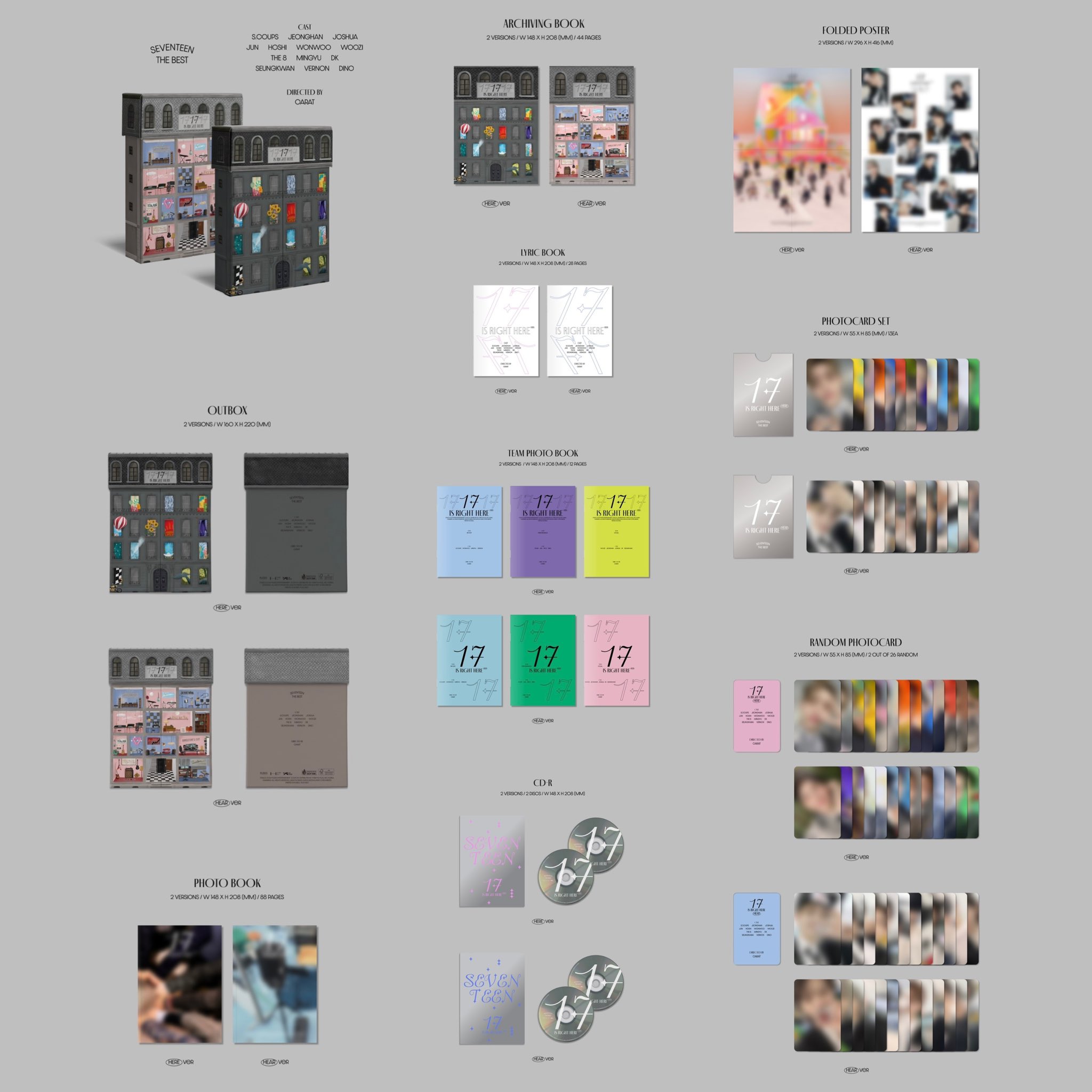 DK SEVENTEEN SEVENTEENTH HEAVEN JAPAN POB Photocard CARAT