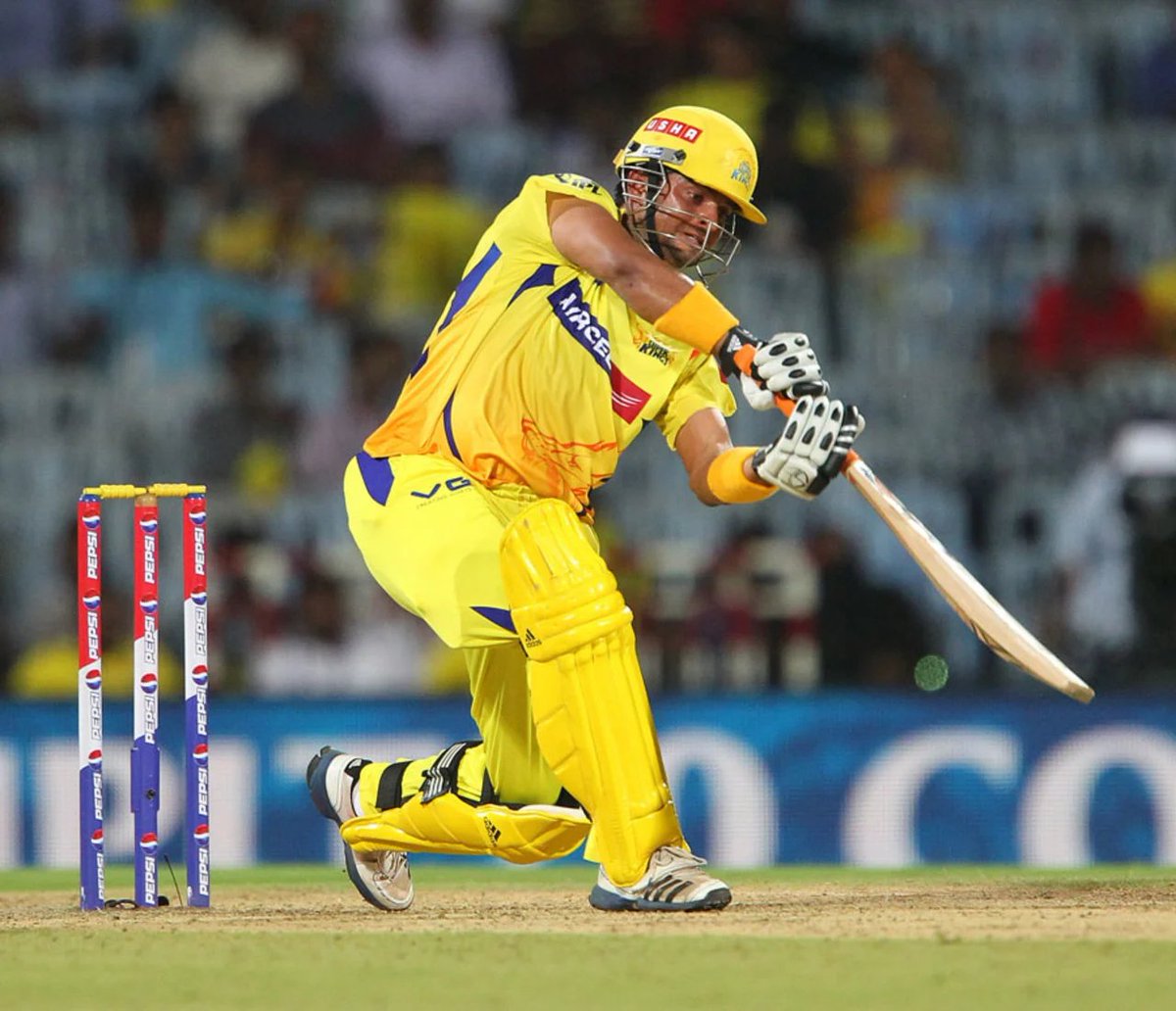 On This Day 2013, Suresh Raina scored 51 (35) vs RR, coming in at 22/1 and putting on a match-winning 90 run stand for the 2nd wicket to help chase down 186 He scored his 15th IPL Fifty and helped CSK become the first IPL team to chase 162+ vs RR after 15 matches @ImRaina 💛