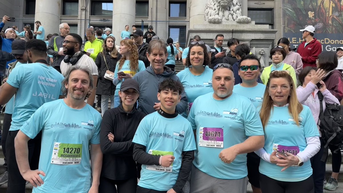 gavinmcgarrigle's tweet photo. That’s another great @VancouverSunRun 10K in the books - I’m happy with an official time of 59:35.  I ran with the @UniforTheUnion Foot Soldiers team and my son ran the event for his first time too - my legs are jelly after trying to keep up with him.  Until next year #VanSunRun! https://t.co/xt3S1NHPpq