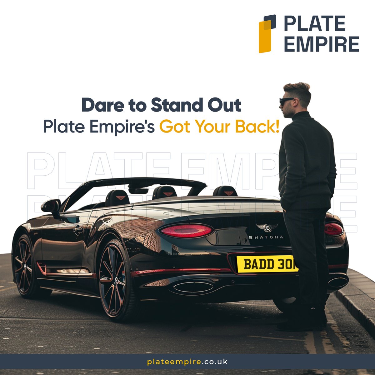 Tired of being part of the crowd? Spice up your ride with Plate Empire and make every drive a statement!

#plateempire #customplates #cargram #vanityplates #uniqueplates #carsofinstagram #ukplates #ukplateshop #platesuk #carshow #carstagram #customizedplate #samedaydispatch