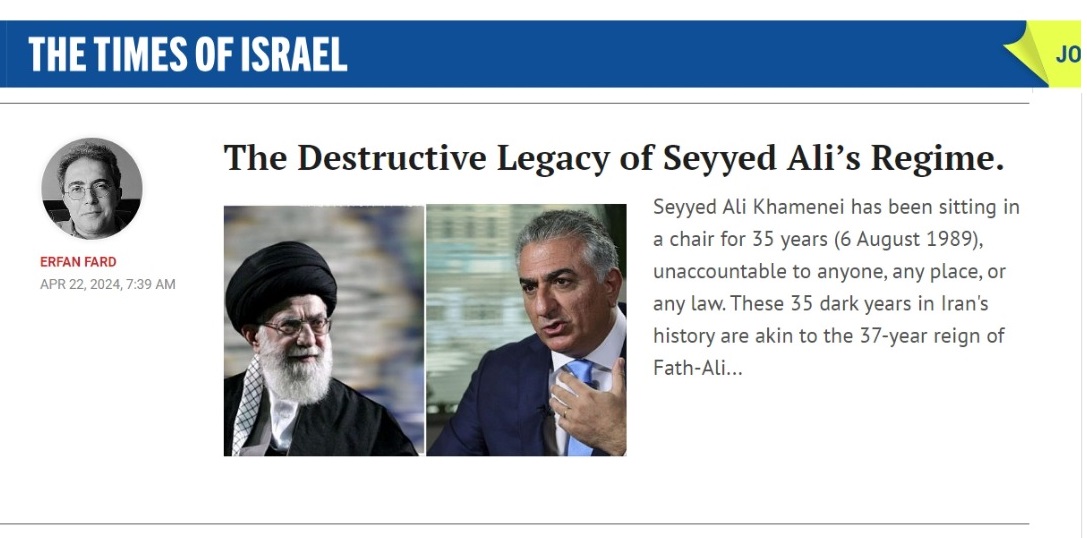 The Destructive Legacy of Seyyed Ali’s Regime.

Opinion: @EQfard 

 blogs.timesofisrael.com/the-destructiv… via @TimesofIsrael 

|#Iran| #MiddleEast| #Khamenei| #Pahlavi|