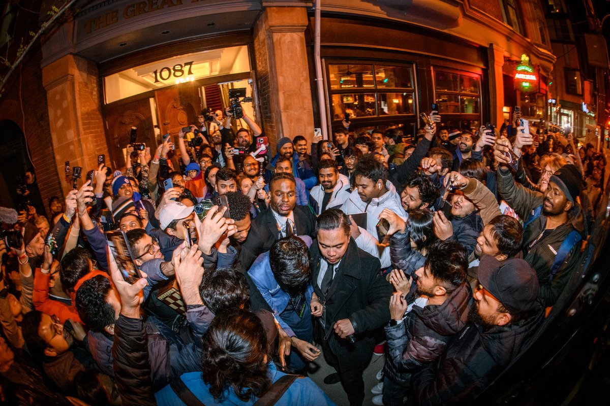 FIDE_chess's tweet photo. Gukesh: "It was really nice to see all the people here supporting me and cheering for chess. I usually don’t try to interact with the outside world a lot during the tournament, but surely, whenever they cheered during and after the games, it was really nice to see that. Their support means a lot to me."

Watch full interview👇
🔗https://t.co/YoUGBF5IDs
📷 Michal Walusza