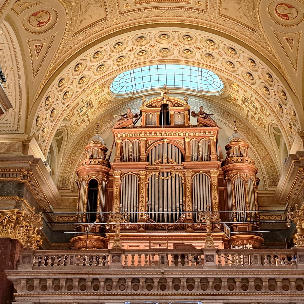 Majestic organ of St Stephen's Basilica in #Budapest.