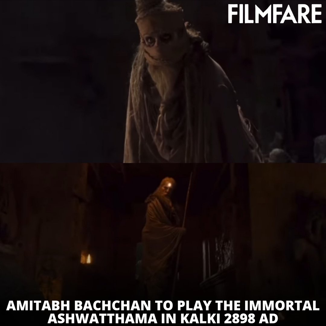 The makers of #Kalki2898AD revealed that #AmitabhBachchan will play the immortal #Ashwatthama in the #NagAshwin directorial.🎬❤️