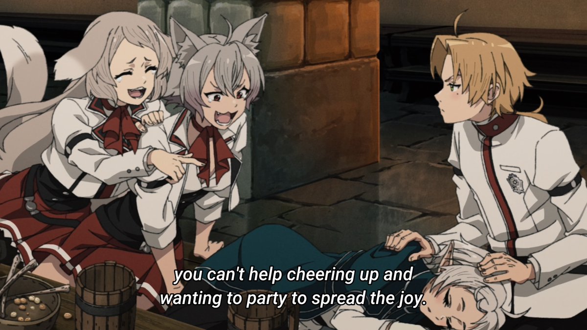 #MushokuTensei Rudy learned to accept parties even tho he isn't naturally inclined toward them. He's just like us frfr