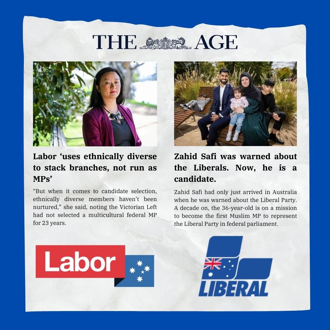 The Liberal Party is the only Party that puts forward candidates that look and sound like the communities we are seeking to represent. Join us: vic.liberal.org.au/join