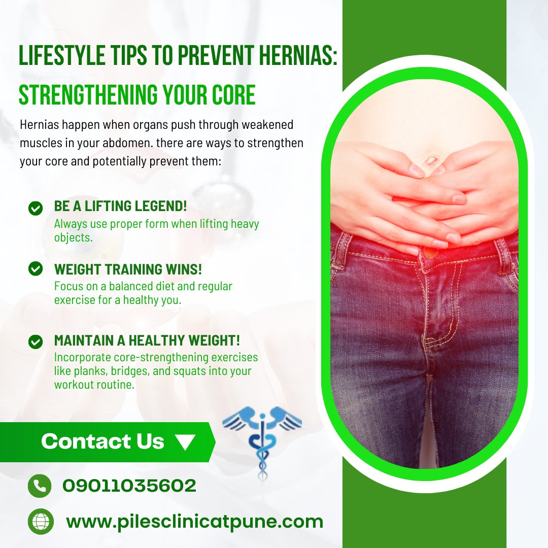 While dealing with #Hernias isn't ideal, there are proactive steps you can take to strengthen your core and potentially prevent them.

#CoreStrength #PreventionIsKey #ProperLiftingTechniques #HealthyWeight #FiberRichDiet #HydrationIsKey #ChronicCoughManagement #FitnessRoutine