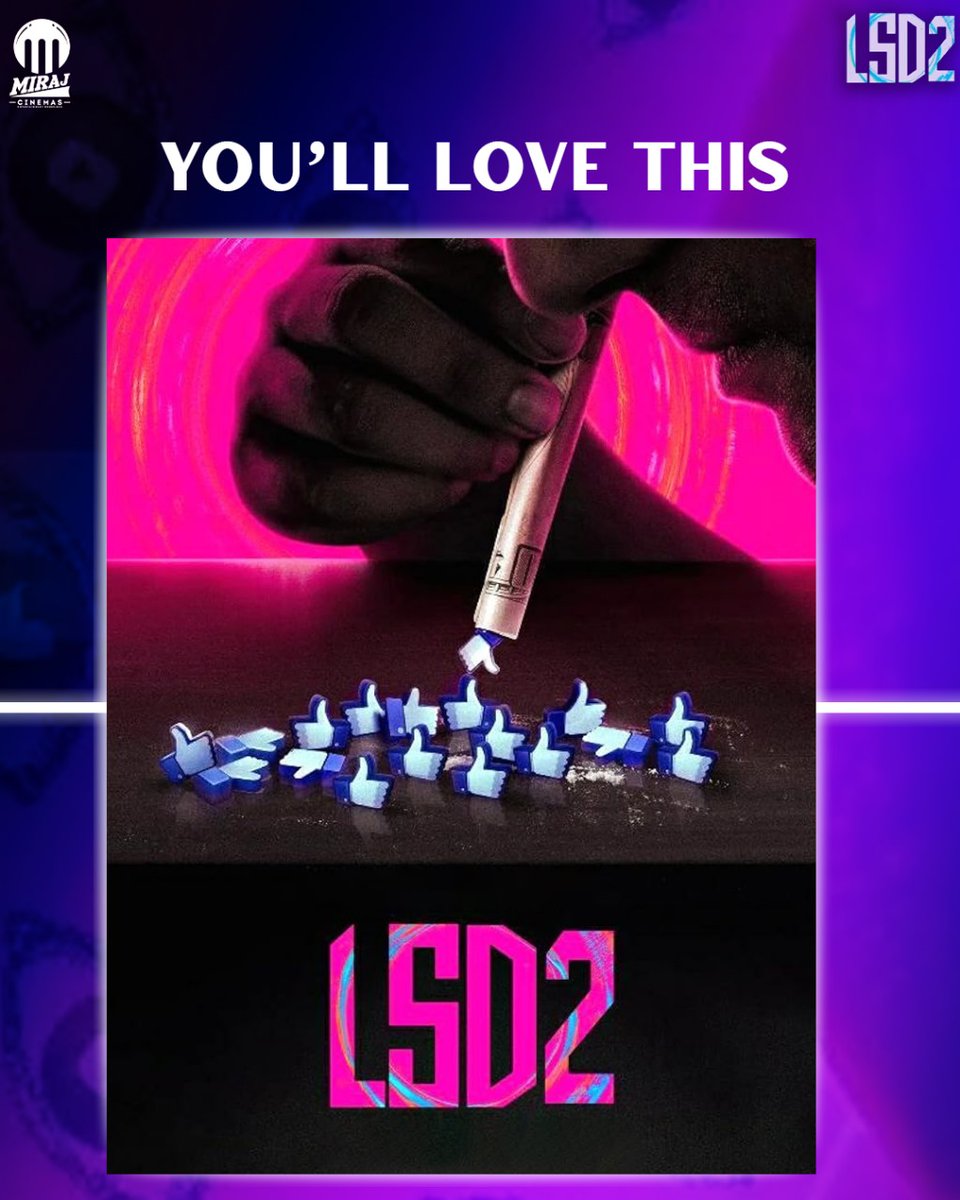 If you're into bold and thought-provoking movies, 'LSD 2' is a definite must-watch! It really pushes the envelope, making you think and keeping you hooked throughout.

#LSD2 now screening at #MirajCinemas.
Book Tickets Now: mirajcinemas.com

@EktaaRKapoor @DibakarBanerjee…