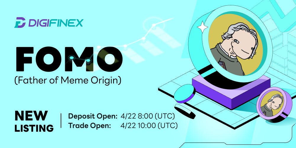 🆕 Spot New Listing $FOMO #DigiFinex is thrilled to announce the listing of $FOMO by @FomoBase ⏰Deposit opens: Apr. 22nd 2024 8:00(UTC) 🔔Trading starts: Apr. 22nd 2024 10:00(UTC) Trading Link: tinyurl.com/3vzzt5dn Listing info: tinyurl.com/4v5mcfdm #FOMO #Bullrun2024…