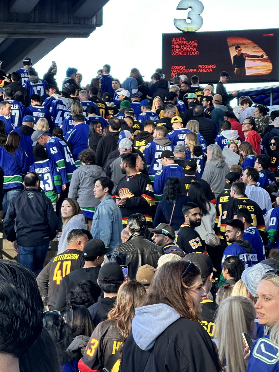 What an incredible game! A big thank you to everyone for celebrating responsibly. We look forward to seeing you all again at game two on Tuesday. #GoCanucksGo