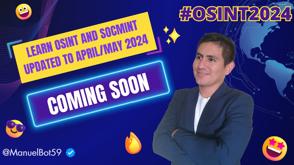 💥🔥 Attention all #OSINT and #SOCMINT enthusiasts! We are excited to announce that, following requests from our growing English-speaking audience, we are converting all our courses until April 2024 to the #English language.

Stay tuned for our upcoming updates...

#infosec