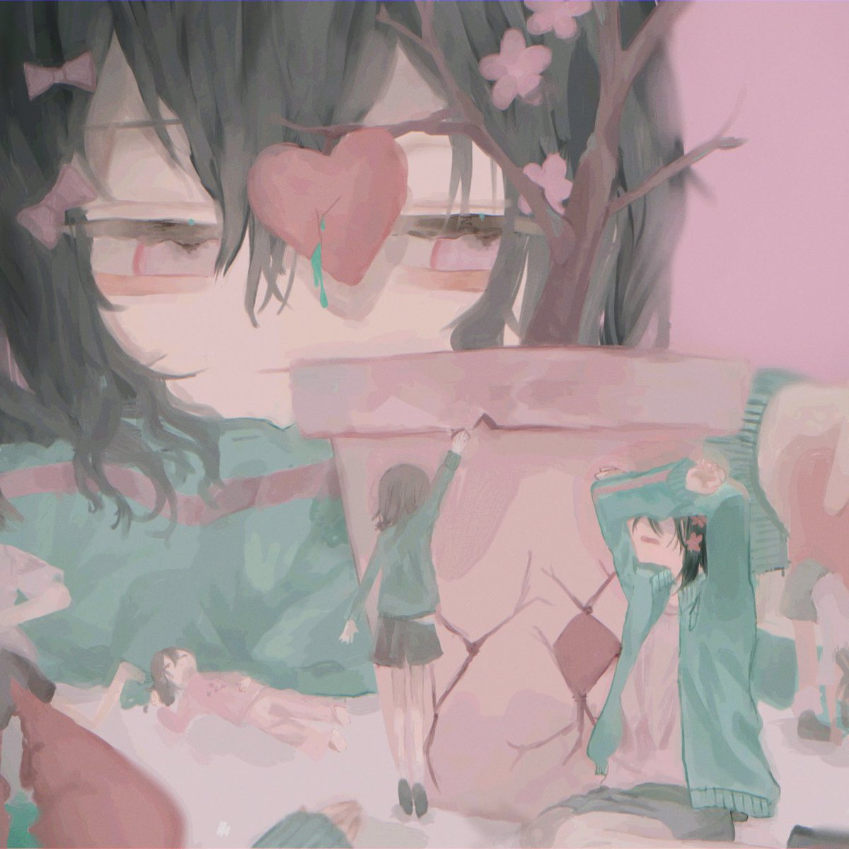 k___05_'s tweet photo. ぴんくの植木鉢のぐちょぐちょした心の側に
#IyowaGirlsDraw 
#きゅうくらりん https://t.co/wp4OwK82qY