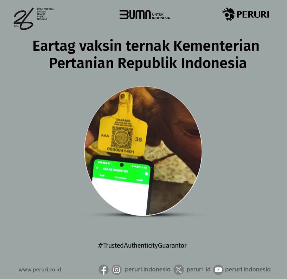 ayudaayudi's tweet photo. Peruri Code adalah kode unik dan serialisasi dari Peruri yang memiliki fitur sekuriti berupa informasi rahasia sebagai media autentikasi dan verifikasi.

#Peruri #Perurindonesia #penjaminkeaslian
#peruripenjaminkeaslian #trustedauthenticityguarantorsince1971 https://t.co/EV16SGmxcR