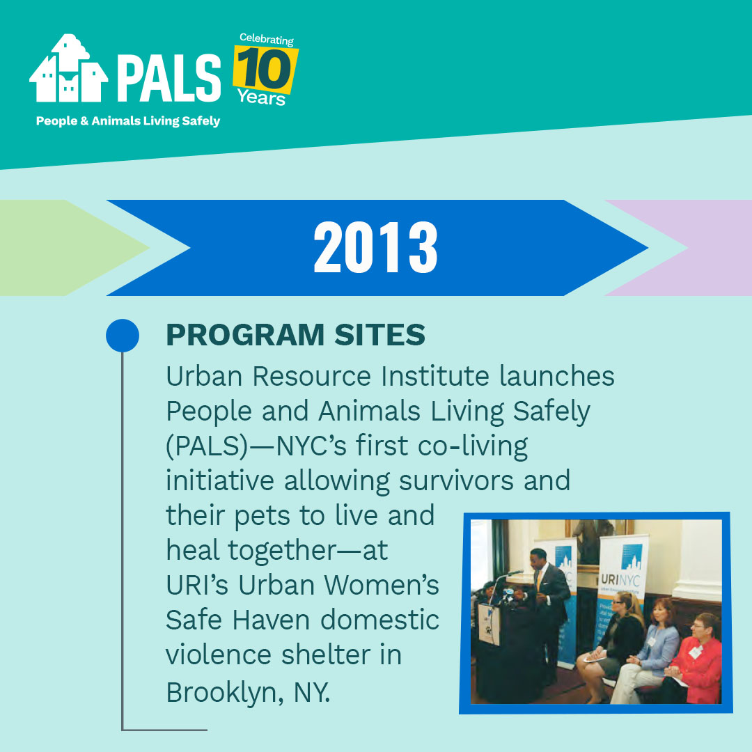 Celebrating 10 years of PALS! Since 2013, URI's People & Animals Living Safely (PALS) program has empowered domestic violence survivors & their pets to heal together. Join us for the 2024 URI Celebration honoring PALS' progress & stay tuned for more to come. #PALS10Anniversary