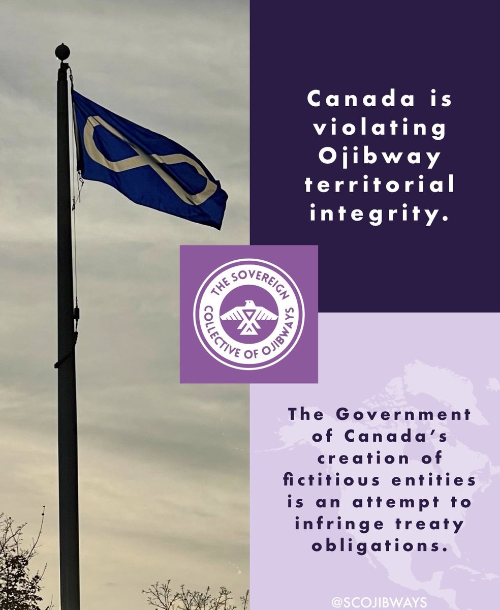 📌 — Canada is violating Ojibway territorial integrity: The Government of Canada’s creation of fictitious entities is an attempt to infringe treaty obligations. #BillC53 #StopBillC53