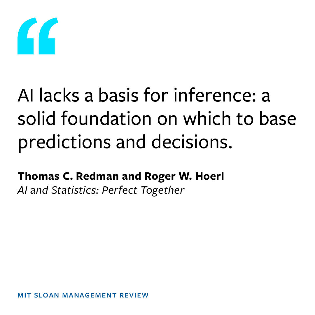 AI lacks a basis for inference: a solid foundation on which to base predictions and decisions. ▶️ mitsmr.com/4aE9b1l