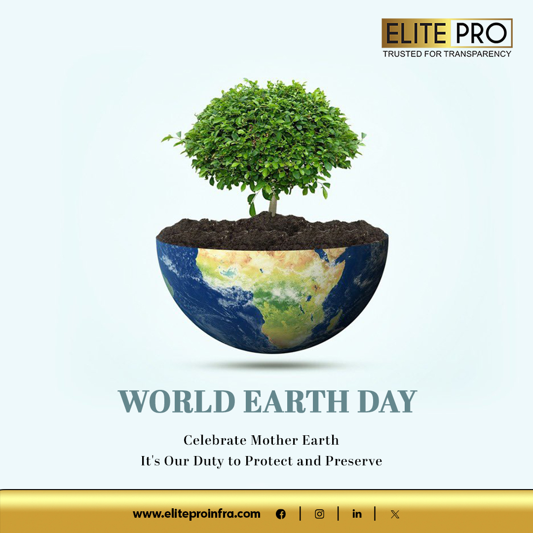 On 𝐖𝐨𝐫𝐥𝐝 𝐄𝐚𝐫𝐭𝐡 𝐃𝐚𝐲, let's pledge to be stewards of our planet. Together, we have the power to create a greener, cleaner world for future generations. 🌎💚

#thinkrealtythinkelitepro #eliteproinfra #Sustainability #ProtectOurPlanet #MakeADifference #EarthDay2024
