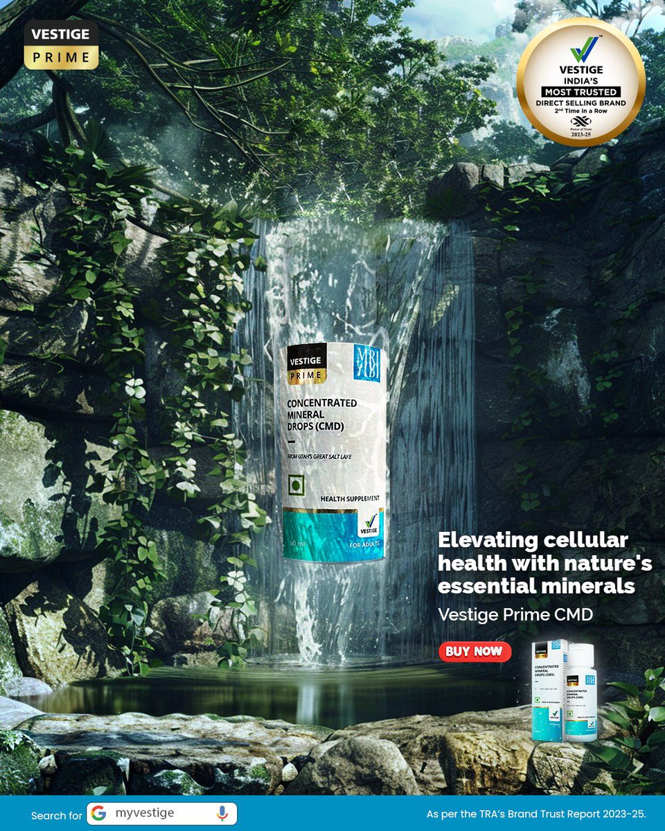 vestigemkt's tweet photo. Unlock your body's potential with Vestige Prime CMD: Nourishing minerals for optimal cellular vitality.
Buy now
#WishYouWellth #cmd #mineraldrops #84minerals #guthealth #healthylifestyle #ordernow https://t.co/IBTTKIKI9d