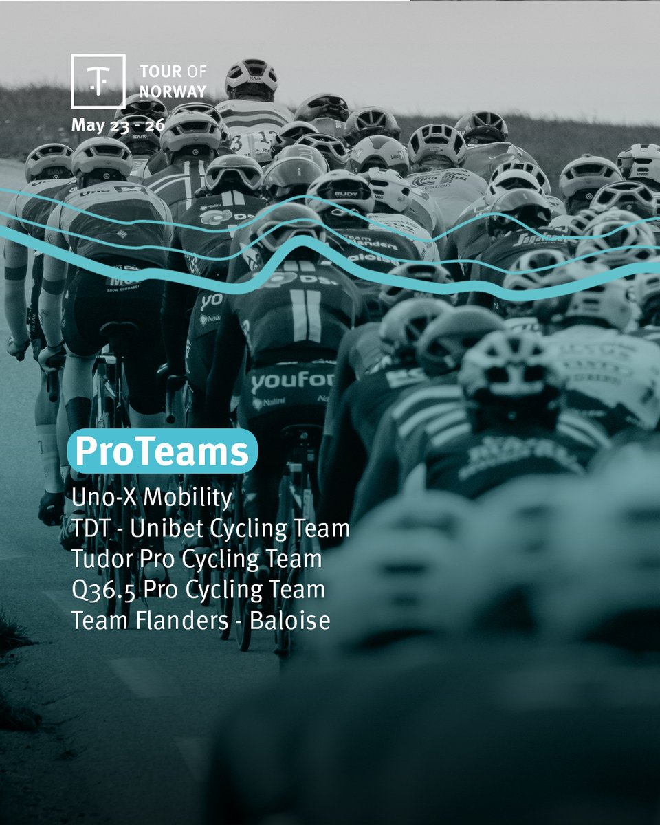 Excited to unveil the lineup of UCI WorldTeams and ProTeams gearing up for Tour of Norway 2024! 🤩 Stay tuned for the announcement of the final teams taking on Tour of Norway 2024, May 23-26⏳ #ToN2024 #repsolnorge 📸 Szymon Gruchalski