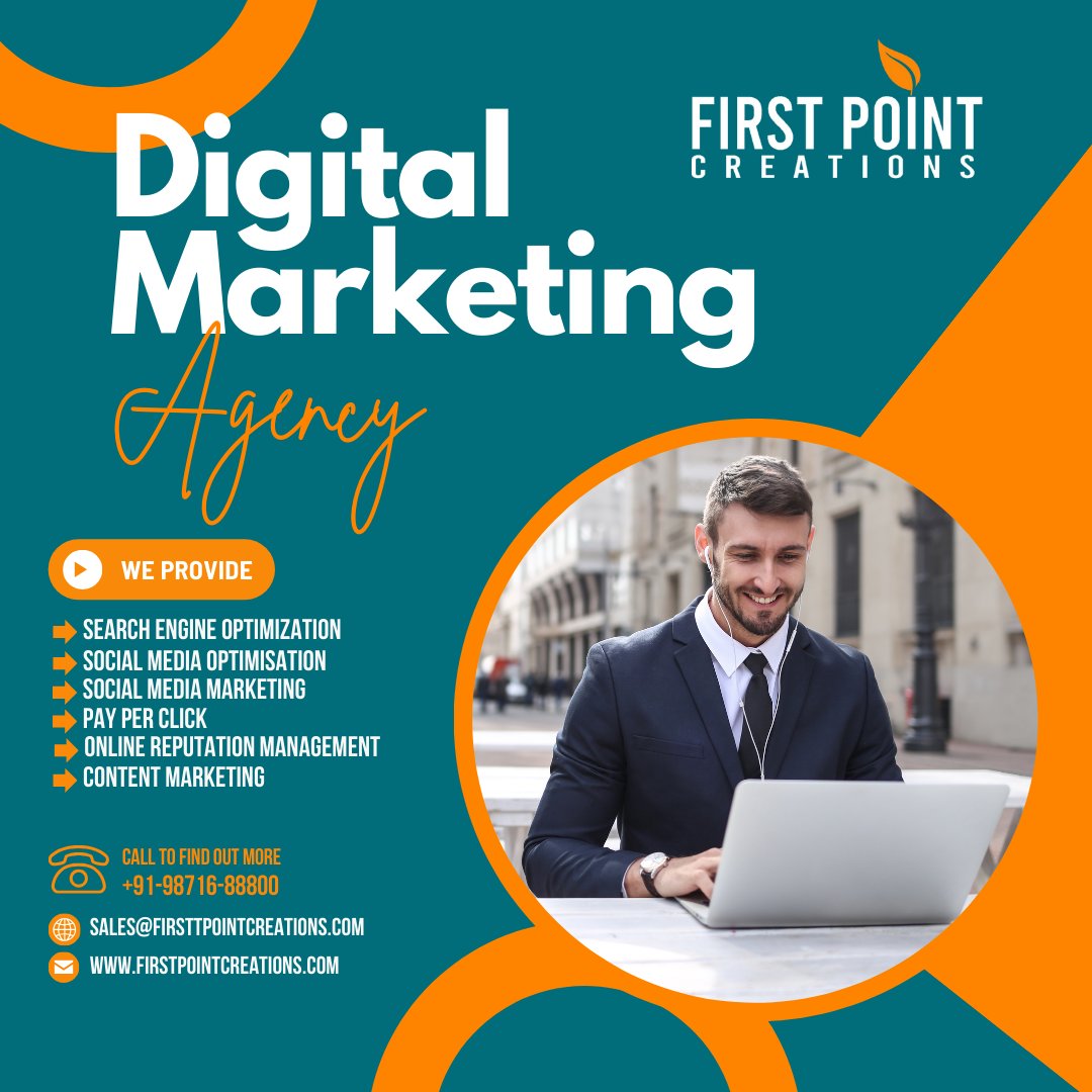 Digital marketing services and marketing solutions. . . FOLLOW US @firstpointcreations Contact Details: ☎ +91 9871688800 | +91 (11) 41552455 🌐 firstpointcreations.com 📧 Email: sales@firstpointcreations.com ✅ WhatsApp Chat: wa.me/919871688800 . . . #digitalmarketing #fpc