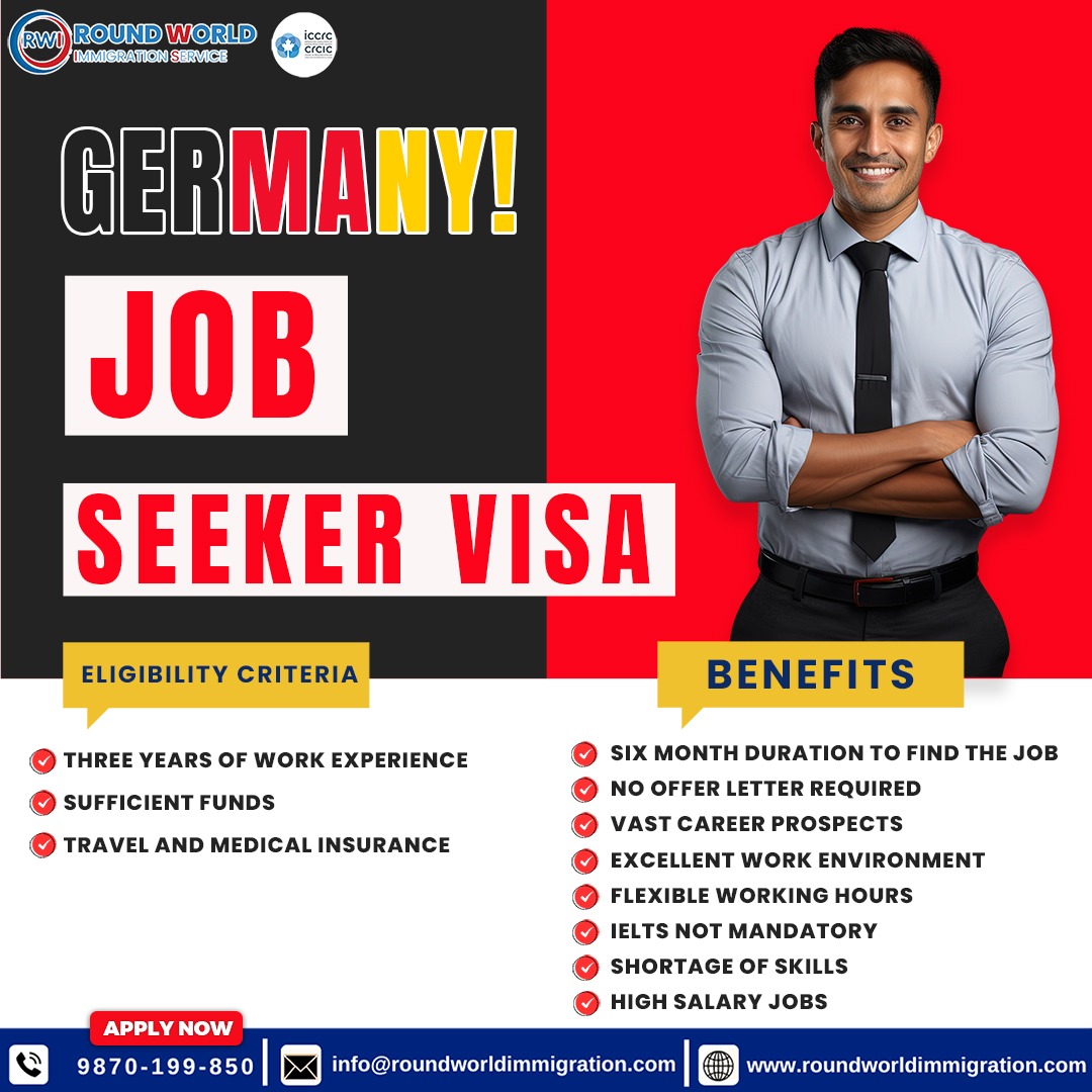 Dreaming of working in Germany? 🌟 The Germany Job Seeker Visa might be your key to unlocking a world of career opportunities! 🚀

Call Now - 098701 99850

#GermanyJobSeekerVisa #CareerOpportunity #WorkInGermany #applynow #yourcareeradventureawaits