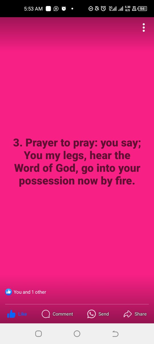 LIBERATION OF THE LEGS 1

#day113 #newday #mondaymorning #psalm8 #versesoftheday #God #Lord #ChristJesus  #dominion #legs #Possession #breakthrough #weapon #Bewitched #fbreels #like#7amFirePrayers #RCCG #oyewolesam28 #samueloyewole #samueloyewoleglobal #MFMWorldWide #MFM