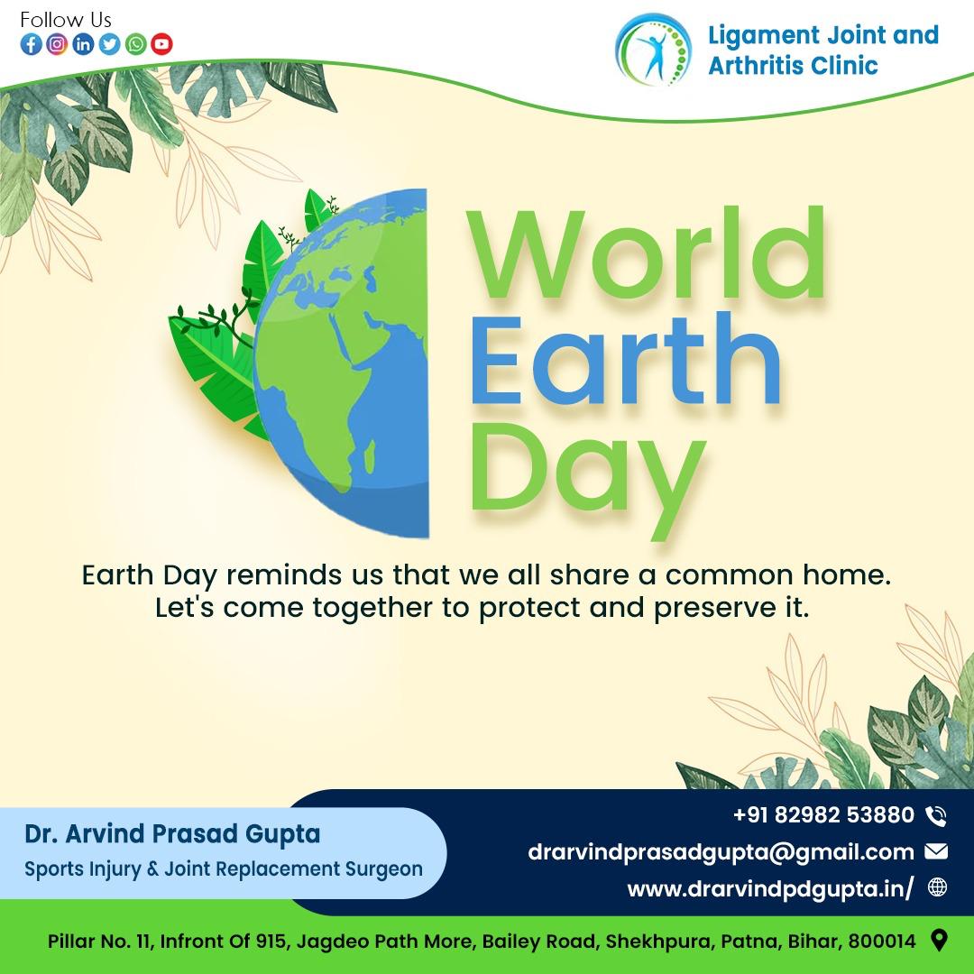 drarvind_gupta's tweet photo. Happy World Earth Day! 🌍 Today serves as a powerful reminder that we all inhabit this one precious planet together. Let's unite in our efforts to protect and preserve our shared home for generations to come. 🌱💙
#EarthDay #Earth #ProtectOurPlanet #GoGreen  #SaveTheEarth https://t.co/hHsXPCKPgT