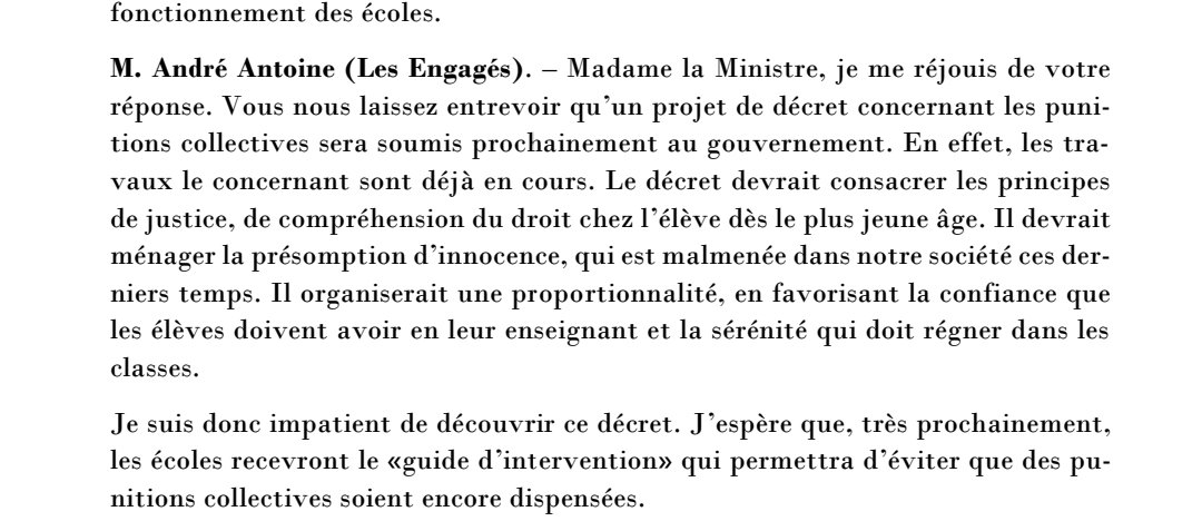 Avec en 3.1. Le président de #leseganges qui supplante son groupe parlementaire sans le dire et imagine que tous sort de nullepart. Drôle de conception de l'état de droit :  faire de la sanction une question à géométrie variable.#punition #sanctioncollective.  AA au pfwb :