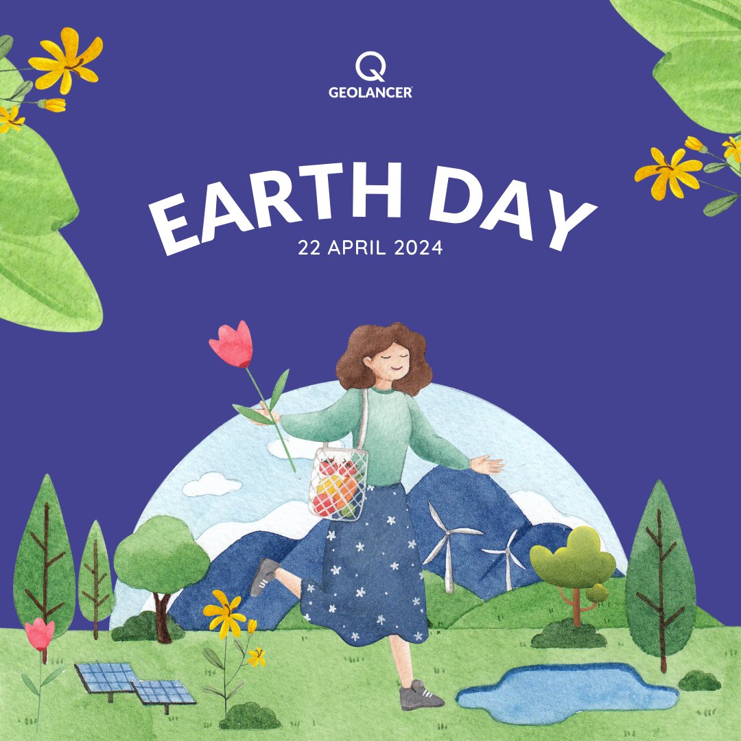 Be a force of nature everyday, Geolancers. Happy #EarthDay! 🌱