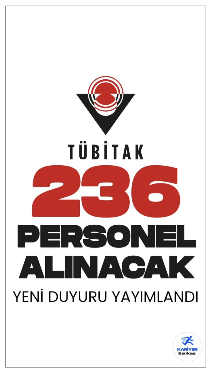 TÜBİTAK 236 Personel Alımı Yapacak kariyerbankasi.net/tubitak-236-pe…