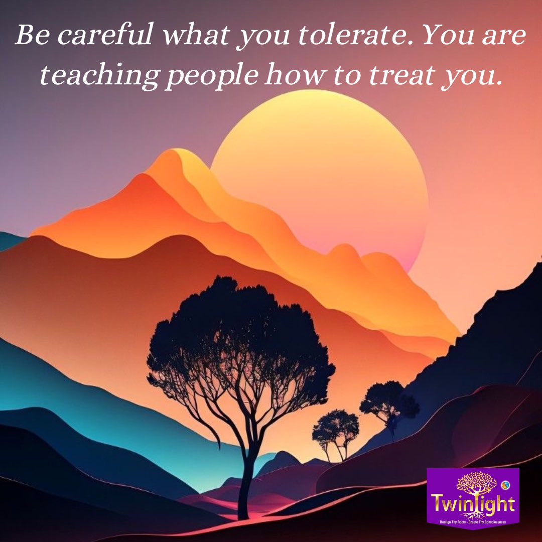 Monday Motivation!

#careful #tolerate #boundary #healthy #teaching #liberty #freedom #treat #you #bad #good #way #think #choose #yourself #motivation #monday #philosophyofthinking #powerfulthoughts #regainlostartofthinking #twinlightconsultants