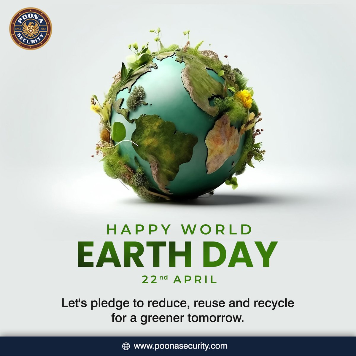 Small actions can make a big difference. Let's commit to #sustainable practices this #WorldEarthDay.

#PoonaSecurity #earthday2024 #EarthDay #earth #nature #climatechange #WorldEarthDay2024 #HappyEarthDay #MotherEarth #MotherNature #ProtectOurPlanet #Planet #SustainableLiving