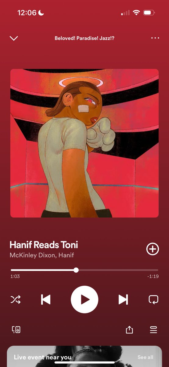 alisoncomposes's tweet photo. I felt sad &amp; listened to @NifMuhammad reading JAZZ approximately one million times in a row while visiting @artinstitutechi &amp; it made everything better, almost, except that my favorite painting is off view which wrecked me in a whole other kinda way https://t.co/S6z9Oo75Dm https://t.co/0NRdYF67VB