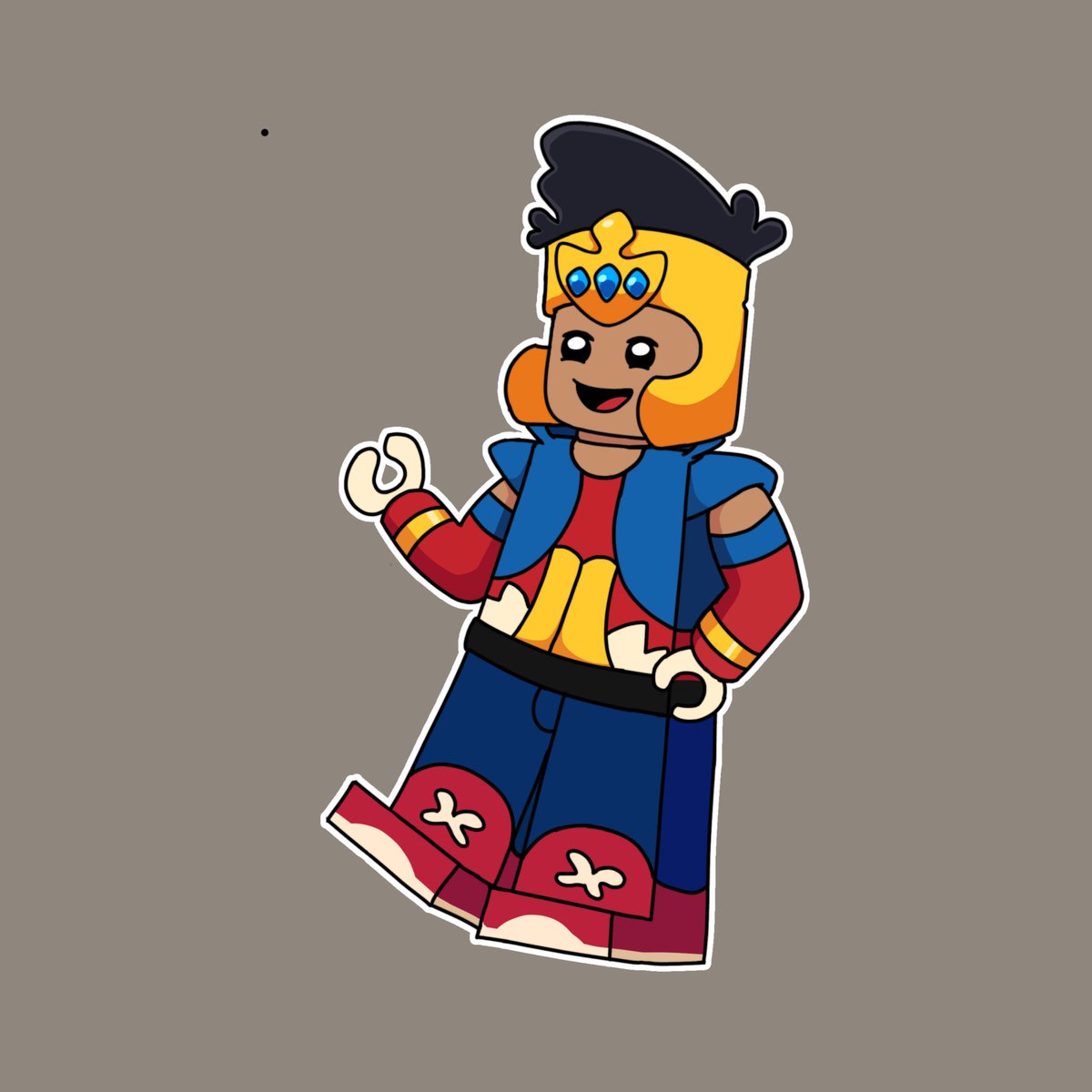 NoKirbi's tweet photo. @ElAmigo_Piedra El amigo increíble 
#drawing #dibujodigital #dibujo #Lego https://t.co/44MwJdlerv