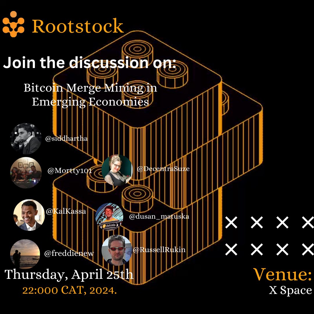 Join our discussion on: #Bitcoin mining in emerging economies. host: @BitcoinReach guests: @KalKassa @freddienew @dusan_matuska @RussellRukin @Mortty101 @DecentraSuze @siddhartha set your reminder here: twitter.com/i/spaces/1yoKM…