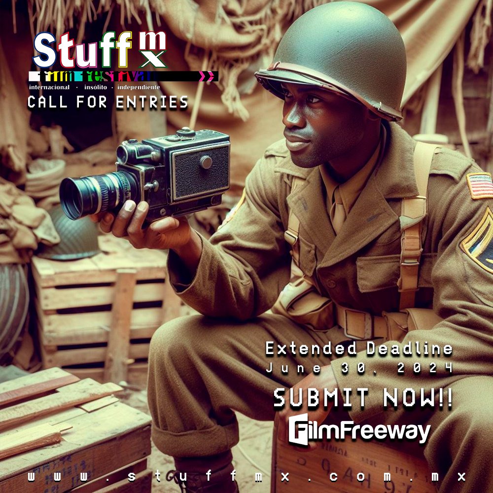 STUFFMXFilmFest's tweet photo. Got a story to tell? 📖 The Stuff Mx
Film Festival is the perfect platform to share it with the
world. Hurry, the call for entries closes on June 30,
2024! #FilmMaking #StuffMx
Use our link
https://t.co/d4YS59OkGH https://t.co/cCS1aCpnGQ
