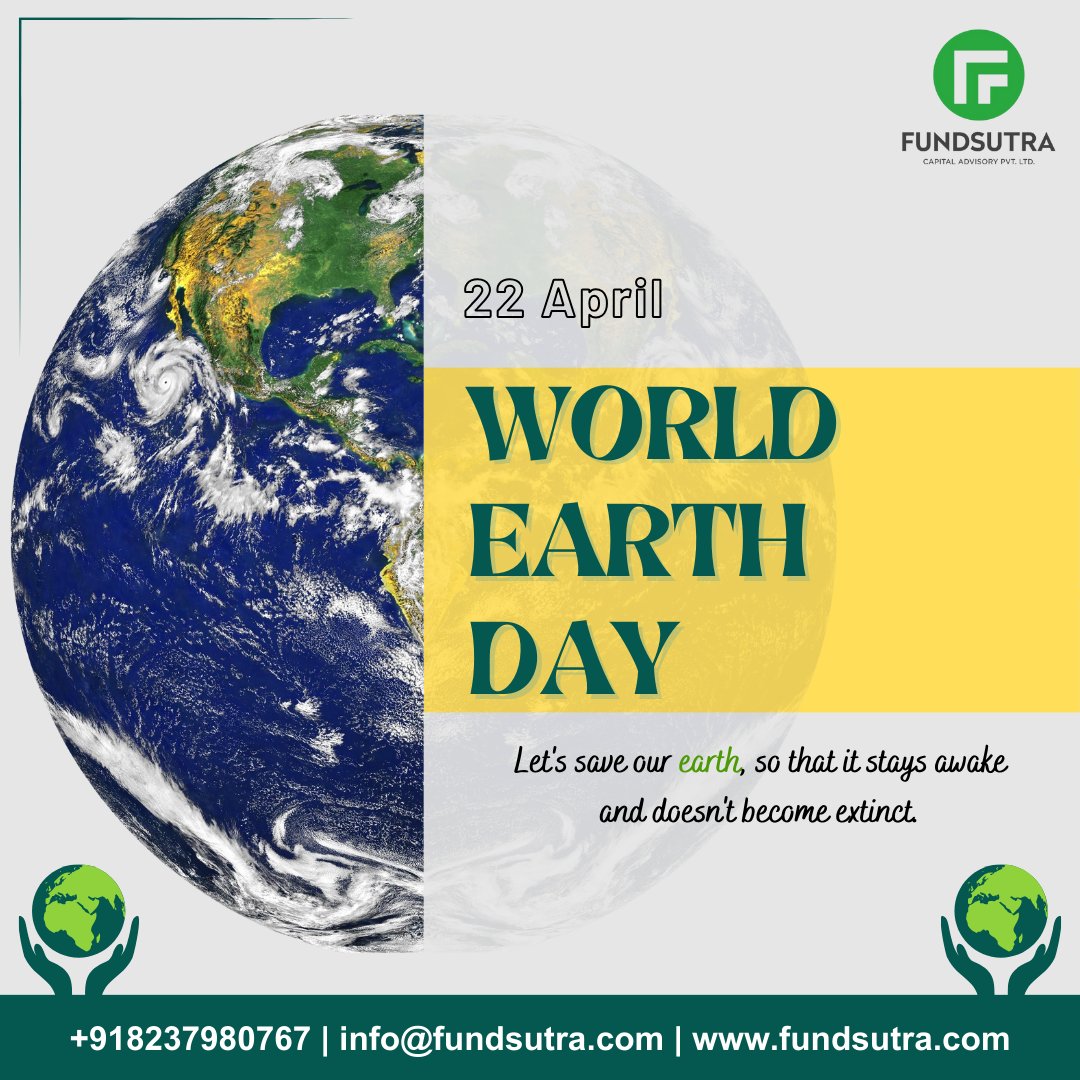 Celebrate the beauty of our Earth today and every day. Let's work hand in hand to preserve its wonders for future generations. 🌎💫 #fundsutra #earthday #earthday2024 #worldearthday #earth #savetheearth #investinourplanet #loveourplanet
