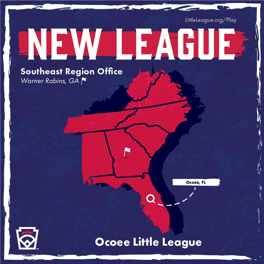 Excited for all the life lessons being learned on these ball fields ✏️ Welcome to the program, Ocoee Little League!