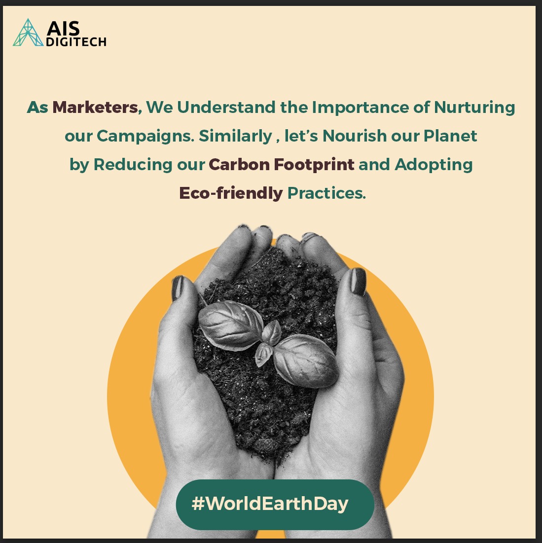 ais_digitech's tweet photo. Join us this #WorldEarthDay as we embark on a journey of growth, sustainability, and positive change.
Together, let's sow the seeds of a brighter tomorrow. 💚
#WorldEarthDay 

#worldearthday #dubai #earthday2024 #mondaymotivation #mondayvibes #environment #planet #EarthDay https://t.co/yGFKYTe9KM
